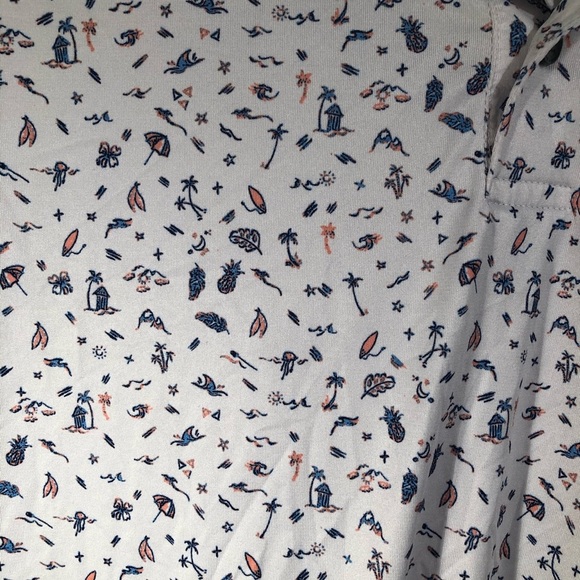 Nicklaus Golf Polo Shirt Men's Size L Eco Choice Short Sleeve Beach Theme - Picture 3 of 6